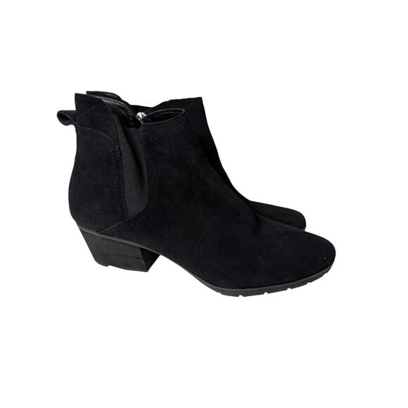 Blondo NEW Womens Black Suede Leather Waterproof Zip Ankle Booties 9.5M - Picture 4 of 6